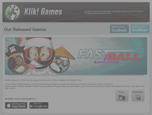 Tablet Screenshot of klikgames.net